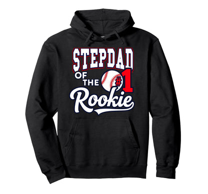 Stepfather Stepdad Number 1 Rookie Hoodie - Minimalist Print Men Women - T-Shirt, Sweatshirt, Hoodie