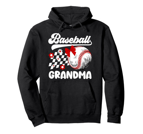 Baseball Grandma Baseball Player Hoodie - Custom Art Print Men Women - T-Shirt, Sweatshirt, Hoodie
