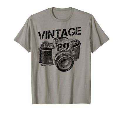 30Th Birthday 30 Years Old Camera T-Shirt - Custom Art Print for Adults - T-Shirt, Sweatshirt, Hoodie