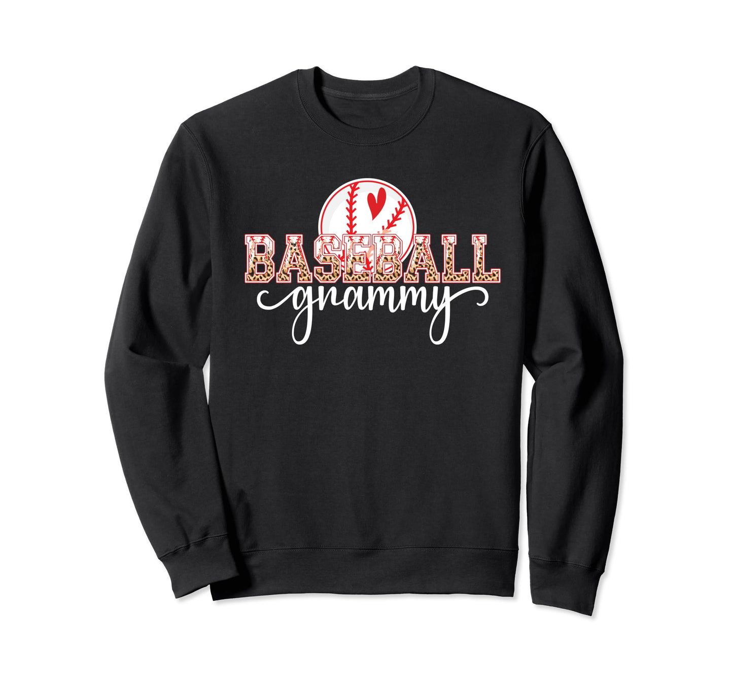 Baseball Grammy Leopard Grandma Sweatshirt - Minimalist Print Unisex - T-Shirt, Sweatshirt, Hoodie