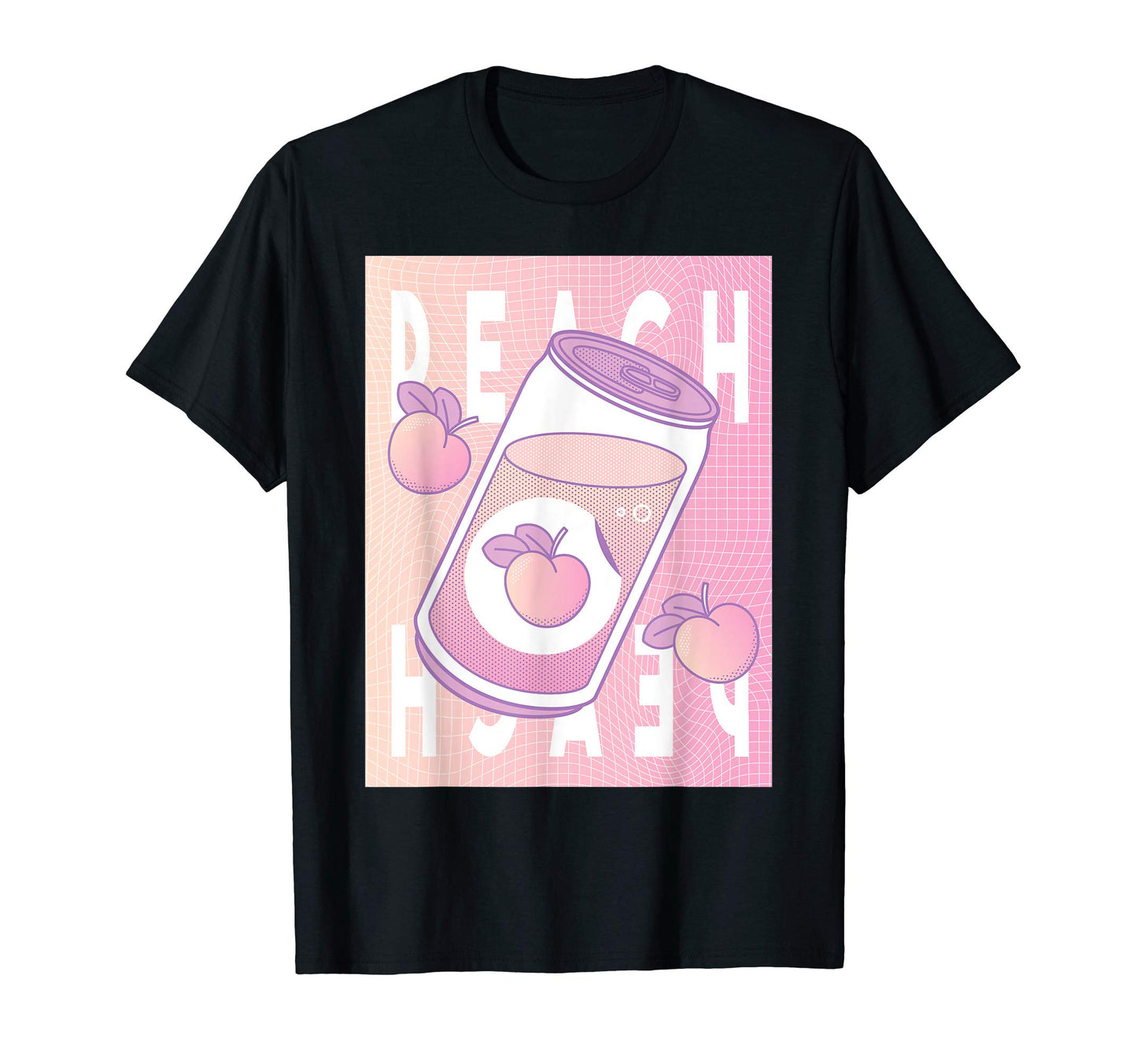 Peach Vaporwave 90S Japanese T-Shirt - Fun Novelty Design Men Women - T-Shirt, Sweatshirt, Hoodie