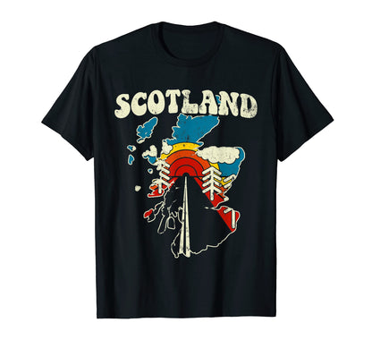 Scotland Scottish Country Rainbow T-Shirt - Custom Art Print for Adults - T-Shirt, Sweatshirt, Hoodie