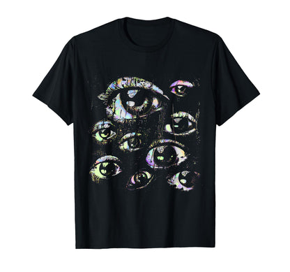 Eyes Pastel Goth Weird Grunge Alt Y2K T-Shirt - Unique Graphic for Adults - T-Shirt, Sweatshirt, Hoodie