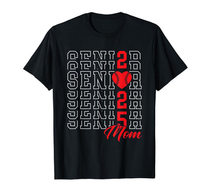 Baseball Senior Mom Graduation Class T-Shirt - Minimalist Print Unisex - T-Shirt, Sweatshirt, Hoodie