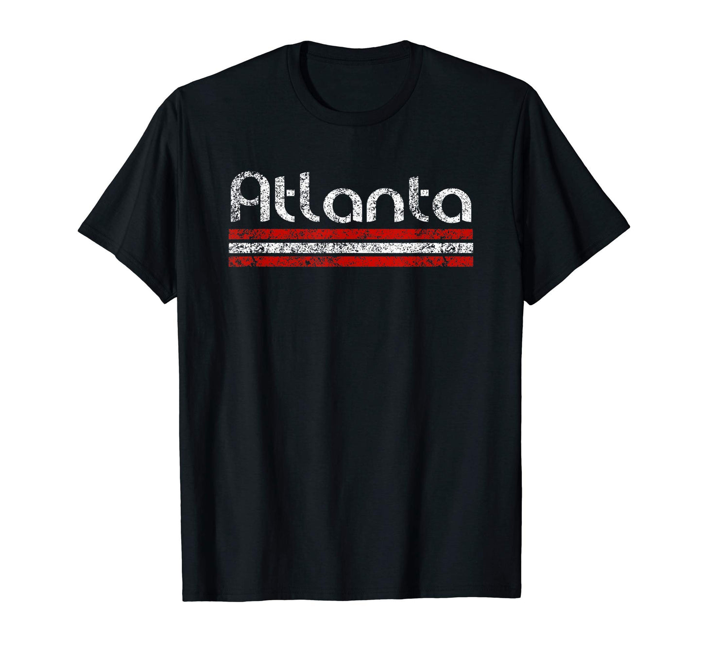 Atlanta Georgia Weathered Stripe T-Shirt - Custom Art Print Unisex - T-Shirt, Sweatshirt, Hoodie