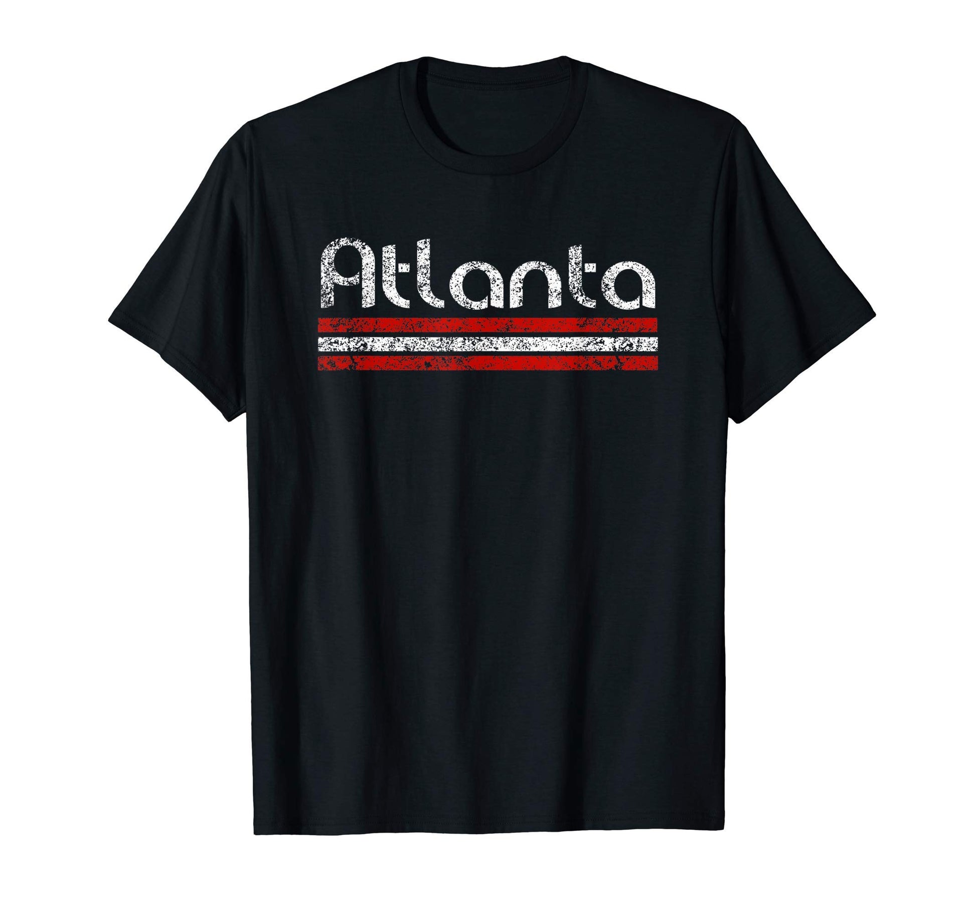 Atlanta Georgia Weathered Stripe T-Shirt - Custom Art Print Unisex - T-Shirt, Sweatshirt, Hoodie