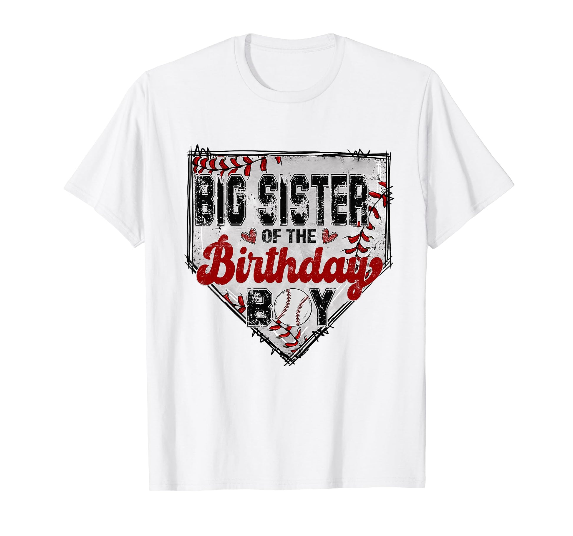 Big Sister Birthday Baseball Family T-Shirt - Streetwear Style Unisex - T-Shirt, Sweatshirt, Hoodie