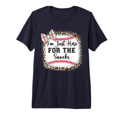 Baseball Sister Im Just Here Snacks Funny T-Shirt - Trendy Graphic Unisex - T-Shirt, Sweatshirt, Hoodie