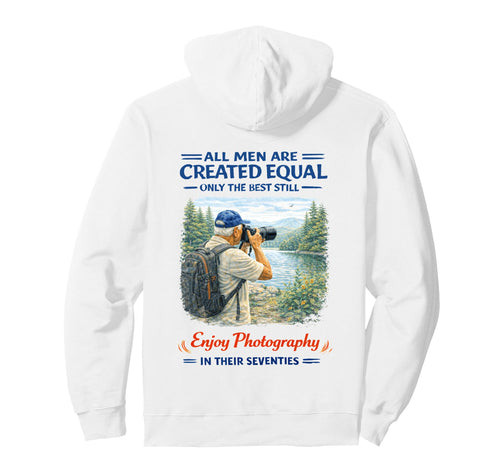 Seventies Photographer Camera Hoodie - Custom Art Print for Adults - T-Shirt, Sweatshirt, Hoodie