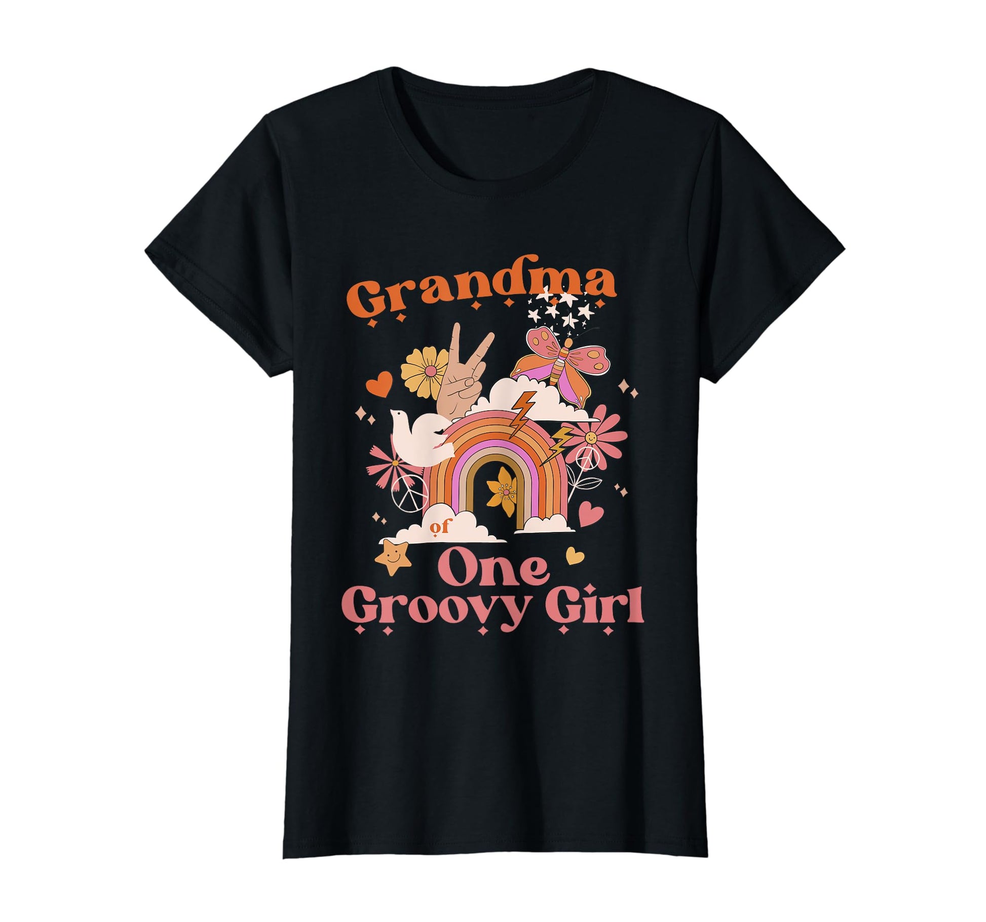 Grandma One Groovy Boho Hippie T-Shirt - Streetwear Style for Adults - T-Shirt, Sweatshirt, Hoodie