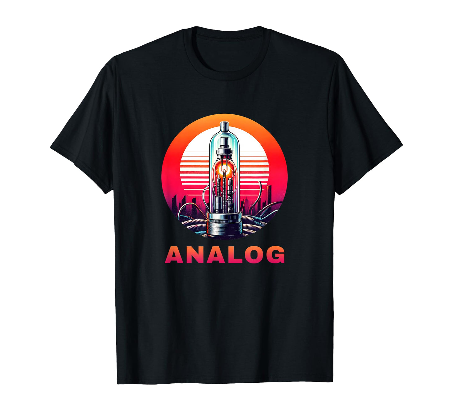 Synthesizer Vacuum Tube Amp Analog T-Shirt - Unique Graphic for Adults - T-Shirt, Sweatshirt, Hoodie