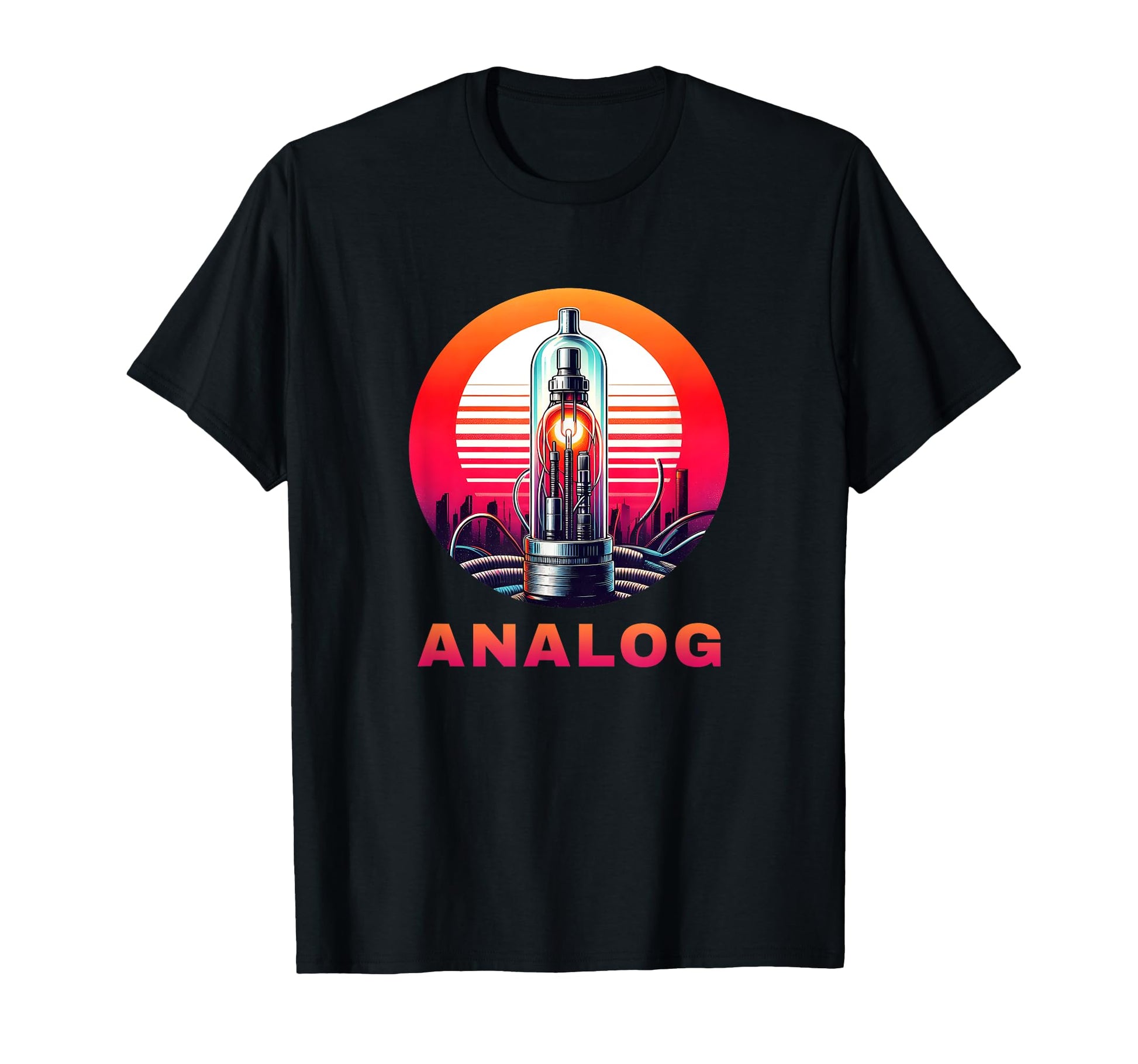 Synthesizer Vacuum Tube Amp Analog T-Shirt - Unique Graphic for Adults - T-Shirt, Sweatshirt, Hoodie