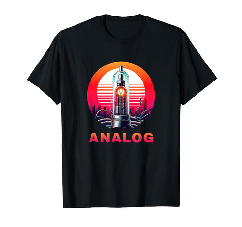 Synthesizer Vacuum Tube Amp Analog T-Shirt - Unique Graphic for Adults - T-Shirt, Sweatshirt, Hoodie