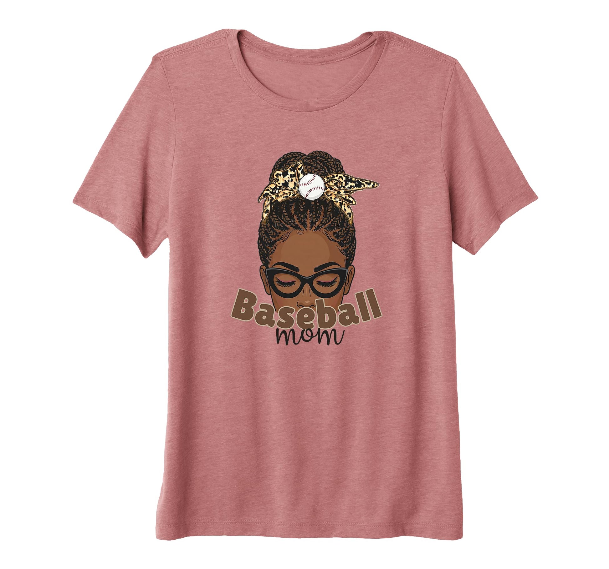 Womens Baseball Mom African American T-Shirt - Novelty Apparel Men Women - T-Shirt, Sweatshirt, Hoodie