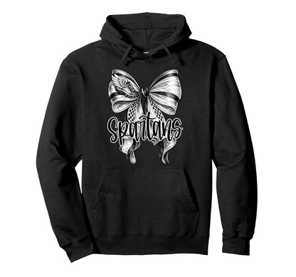 Spartans Track Mom Cross Country Bow Sports Hoodie - Trendy Graphic Unisex - T-Shirt, Sweatshirt, Hoodie