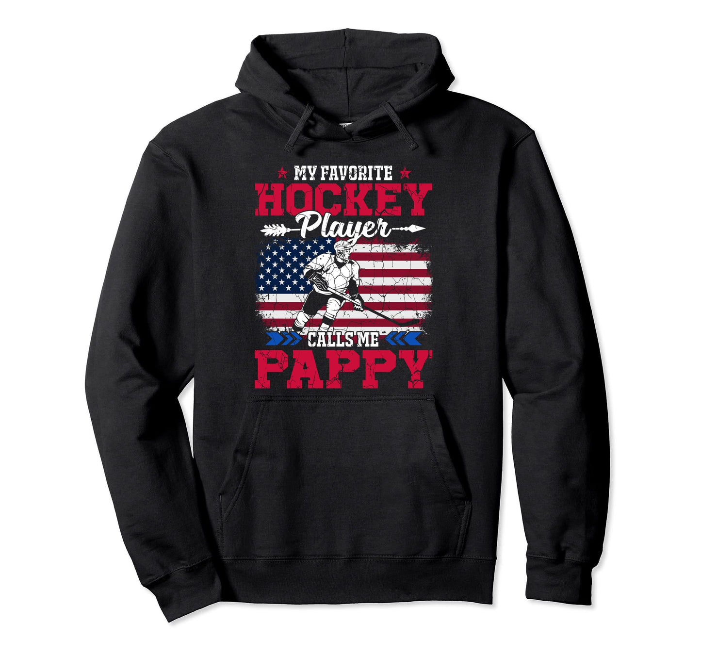 Usa Flag Hockey Player Calls Me Hoodie - Fun Novelty Design Men Women - T-Shirt, Sweatshirt, Hoodie