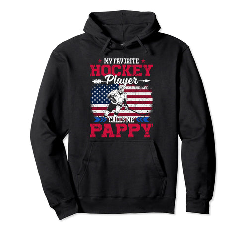 Usa Flag Hockey Player Calls Me Hoodie - Fun Novelty Design Men Women - T-Shirt, Sweatshirt, Hoodie