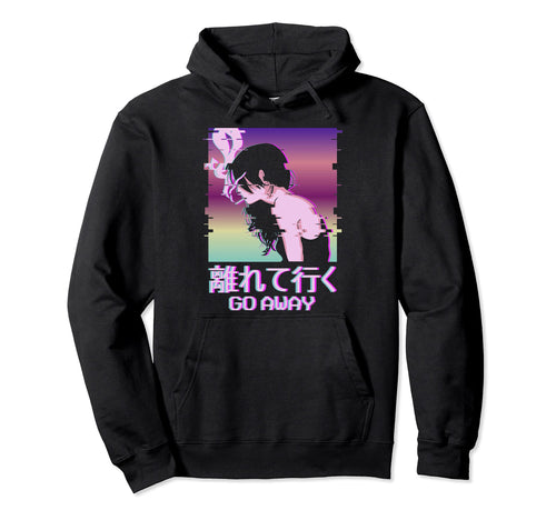 Japanese Vaporwave Alt Indie Hoodie - Minimalist Print for Adults - T-Shirt, Sweatshirt, Hoodie
