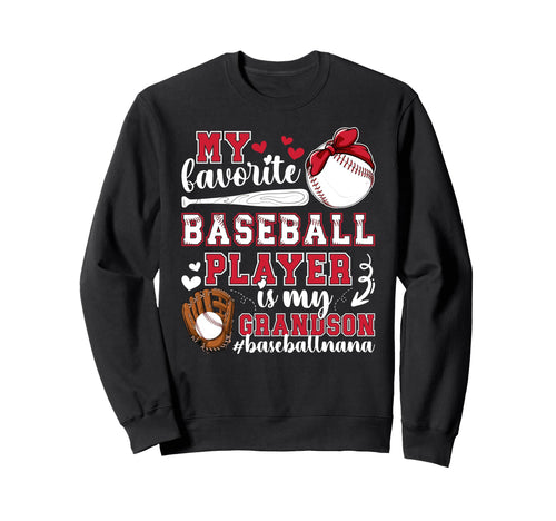 Baseball Nana Grandma Proud Baseball Sweatshirt - Minimalist Print Unisex - T-Shirt, Sweatshirt, Hoodie