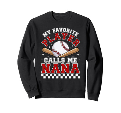 Proud Baseball Nana Baseball Player Sweatshirt - Aesthetic Graphic Unisex - T-Shirt, Sweatshirt, Hoodie