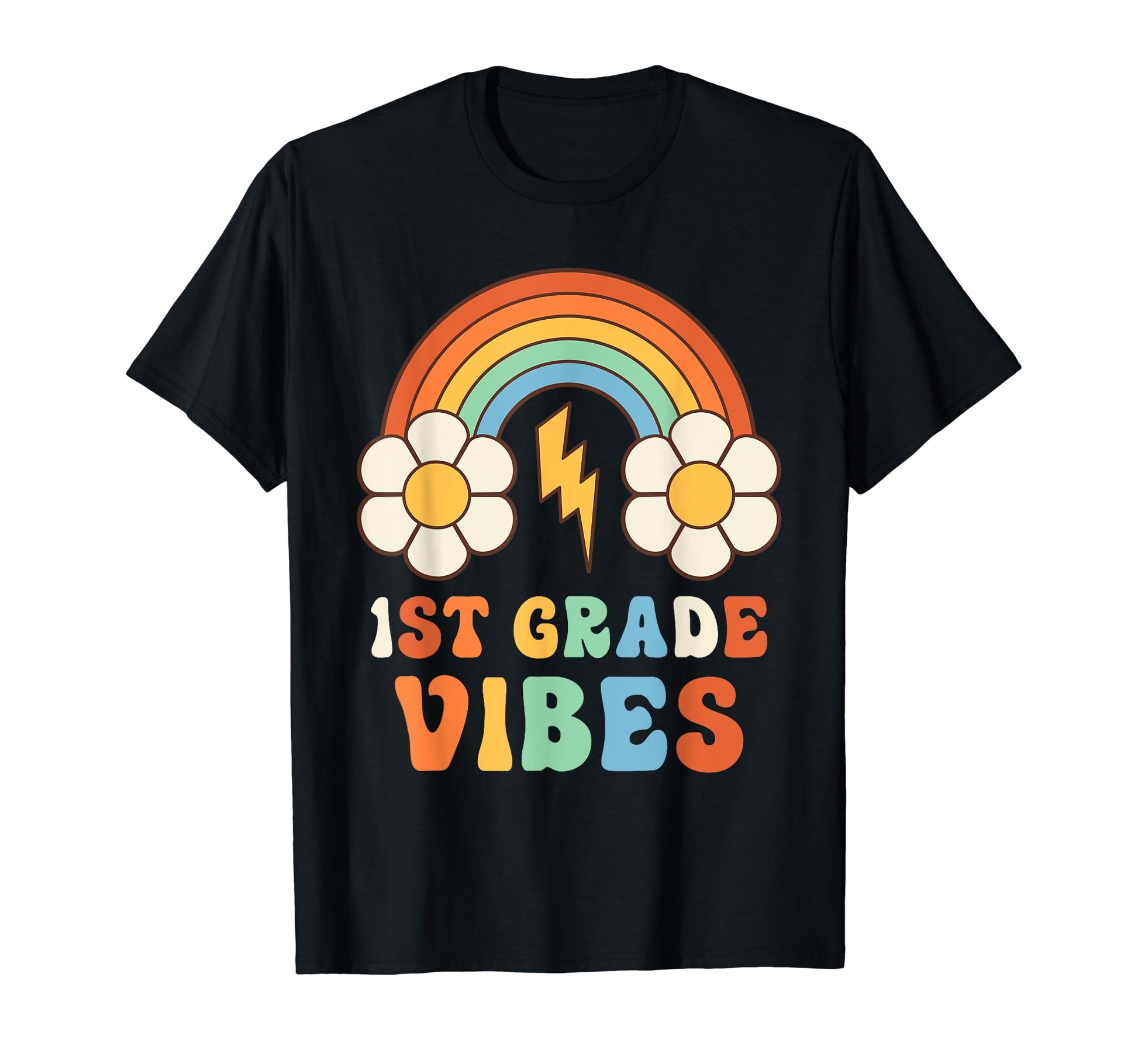 1St Grade Vibes 1St Grade Team Rainbow T-Shirt - Unique Graphic Men Women - T-Shirt, Sweatshirt, Hoodie
