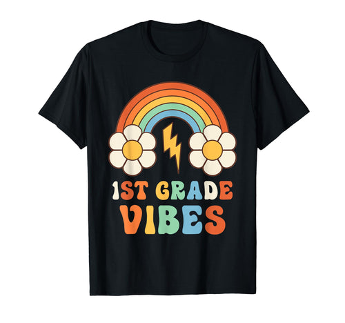 1St Grade Vibes 1St Grade Team Rainbow T-Shirt - Unique Graphic Men Women - T-Shirt, Sweatshirt, Hoodie