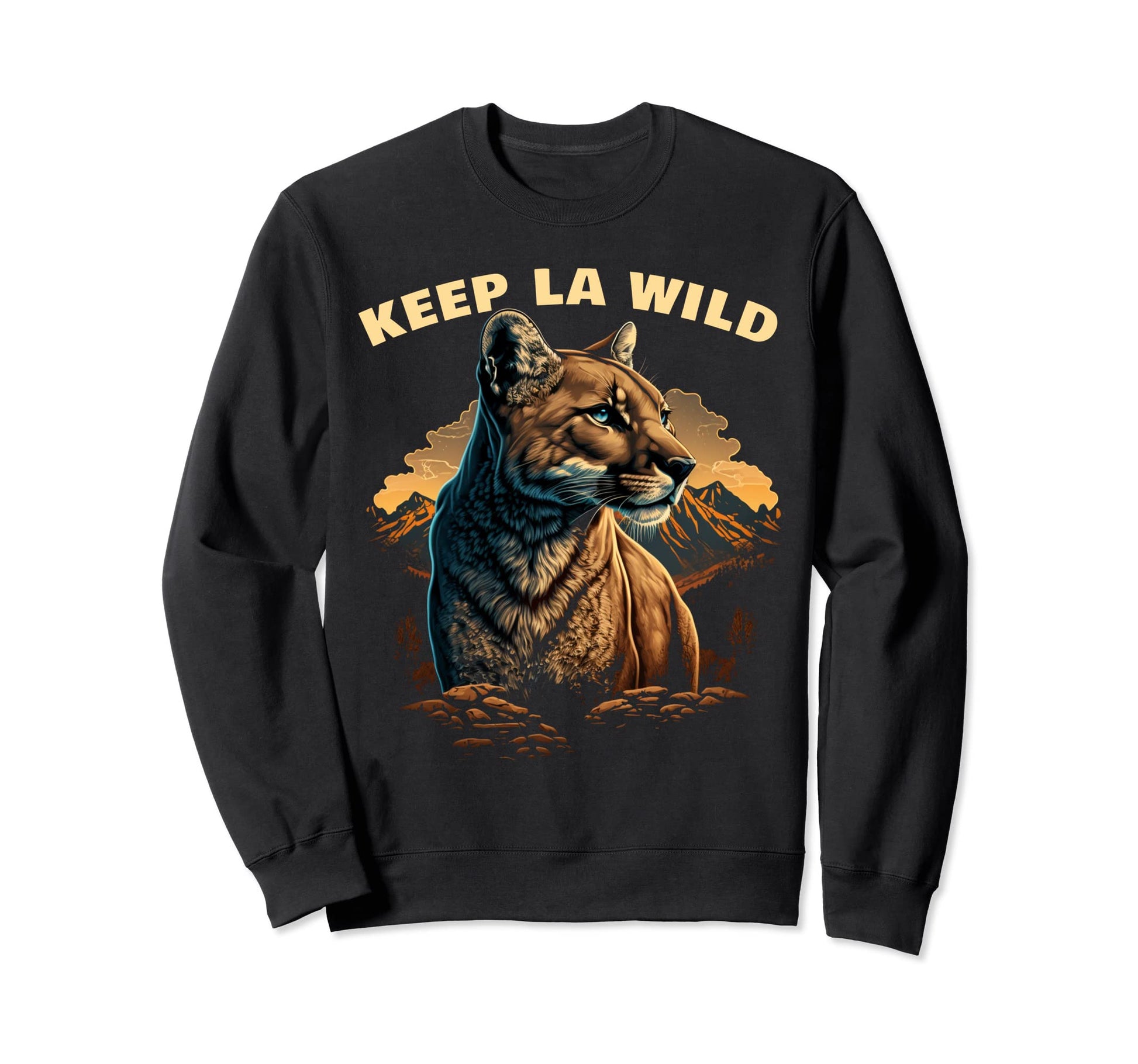 P 22 Mountain Lion Silver Lake Peace Sweatshirt - Graphic Print for Adults - T-Shirt, Sweatshirt, Hoodie