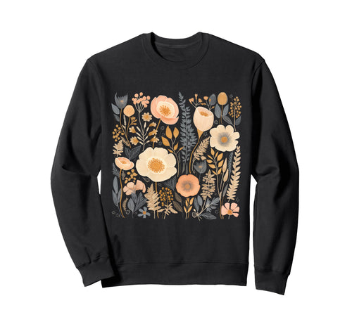 Boho Flowers Sweatshirt - Aesthetic Graphic for Adults - T-Shirt, Sweatshirt, Hoodie