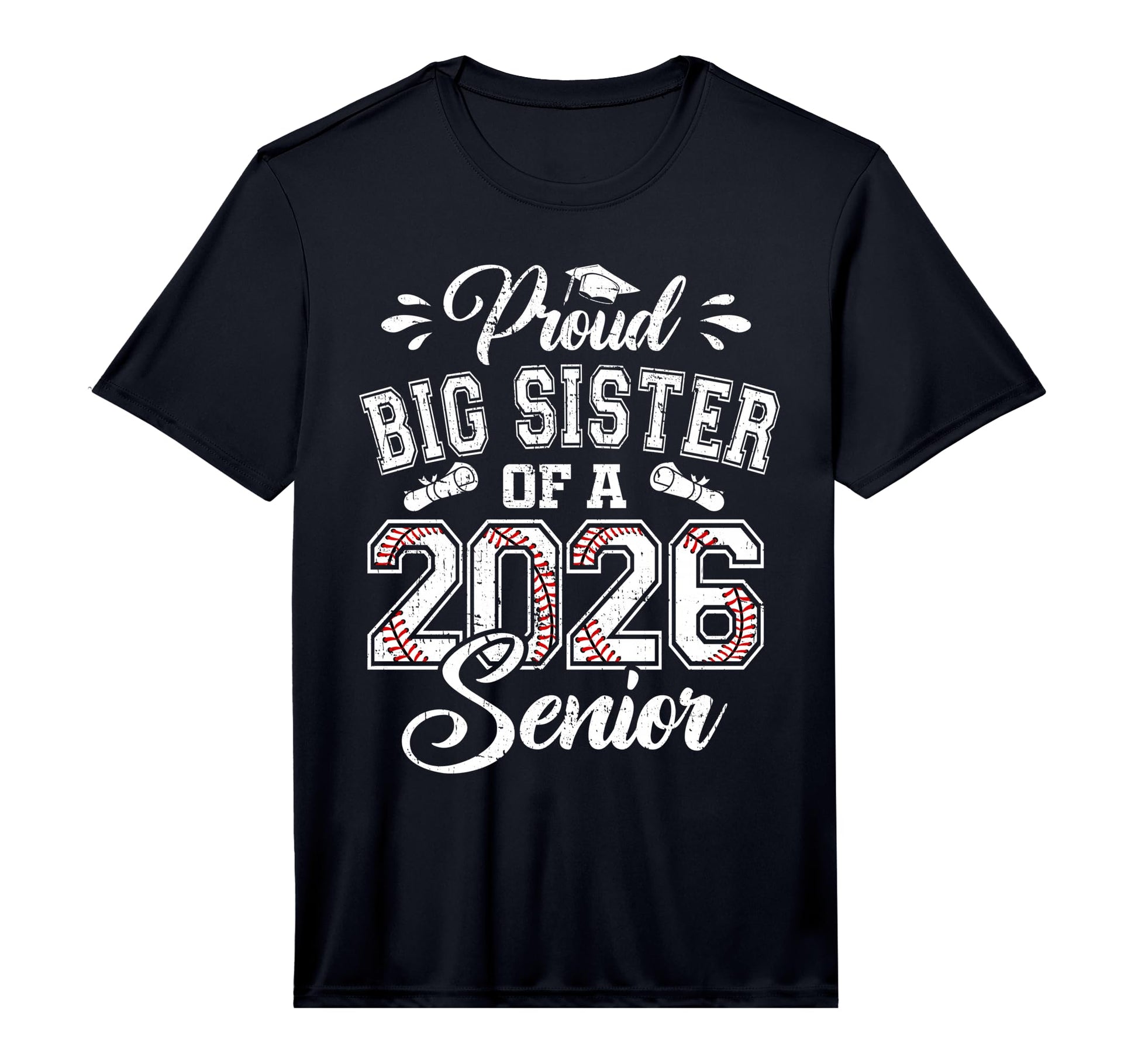 Proud Big Sister 2026 Senior Baseball T-Shirt - Aesthetic Graphic Unisex - T-Shirt, Sweatshirt, Hoodie