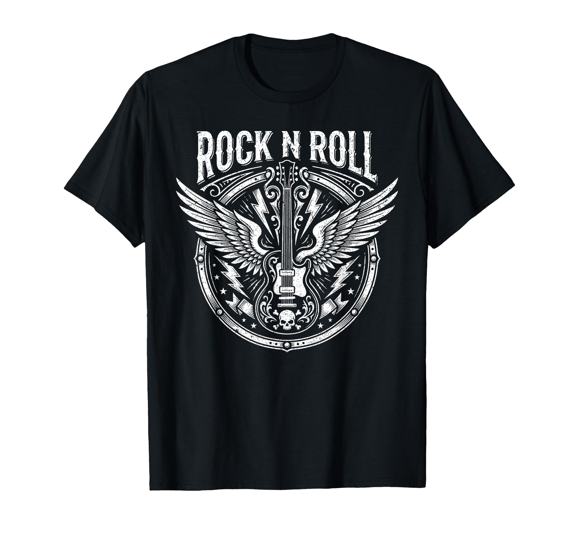 Rock N Roll Electric Guitar Rock T-Shirt - Streetwear Style for Adults - T-Shirt, Sweatshirt, Hoodie