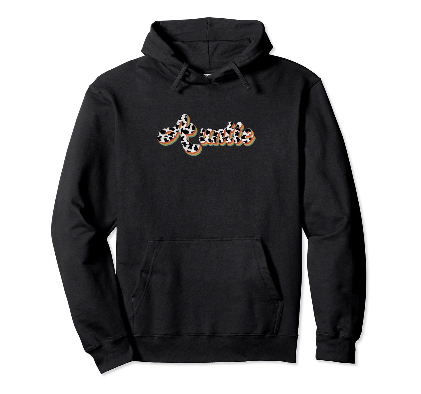Auntie Cow Aunt Mothers Day Matching Hoodie - Aesthetic Graphic Men Women - T-Shirt, Sweatshirt, Hoodie