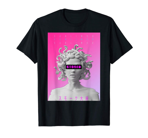 Stoned Sublimed Vaporwave Aesthetic T-Shirt - Fun Novelty Design Unisex - T-Shirt, Sweatshirt, Hoodie
