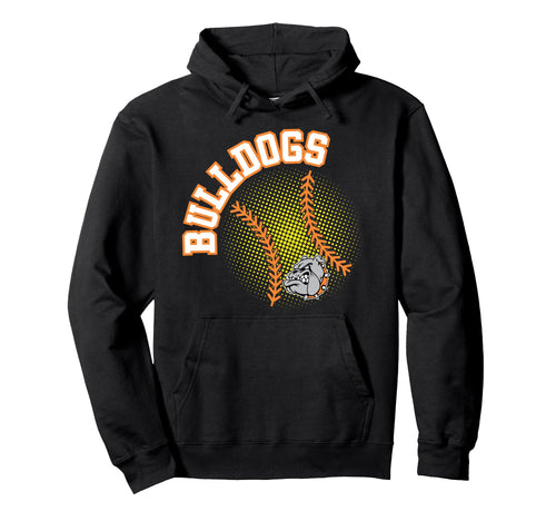 Bulldogs Softball Mom Game Day Orange Hoodie - Graphic Print Unisex - T-Shirt, Sweatshirt, Hoodie