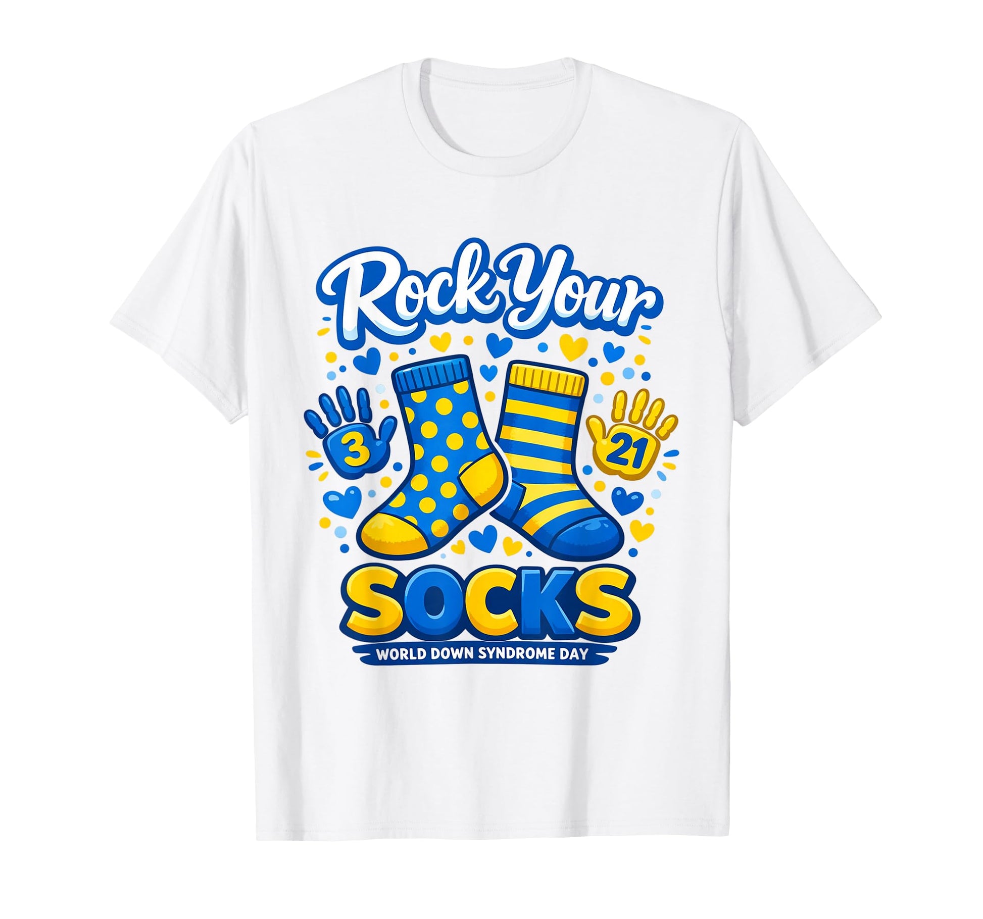 Rock Your Socks Down Syndrome T-Shirt - Novelty Apparel Men Women - T-Shirt, Sweatshirt, Hoodie
