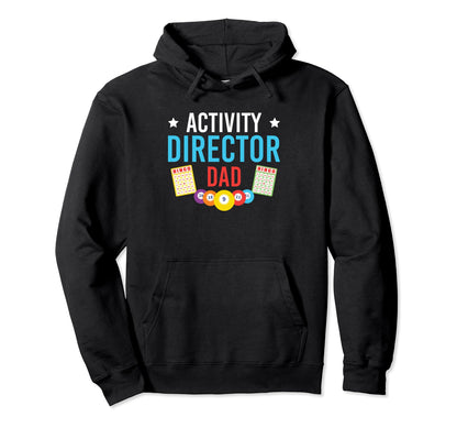 Activity Director Dad Activity Planner Hoodie - Graphic Print Unisex - T-Shirt, Sweatshirt, Hoodie