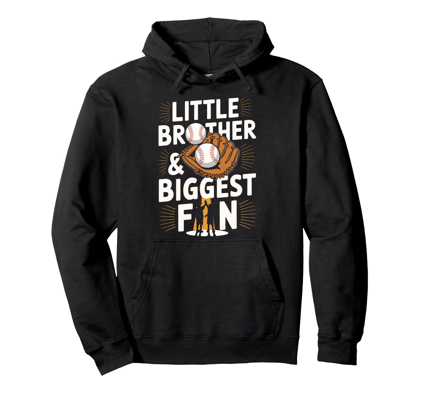 Funny Little Brother And Biggest Fan Hoodie - Unique Graphic Unisex - T-Shirt, Sweatshirt, Hoodie