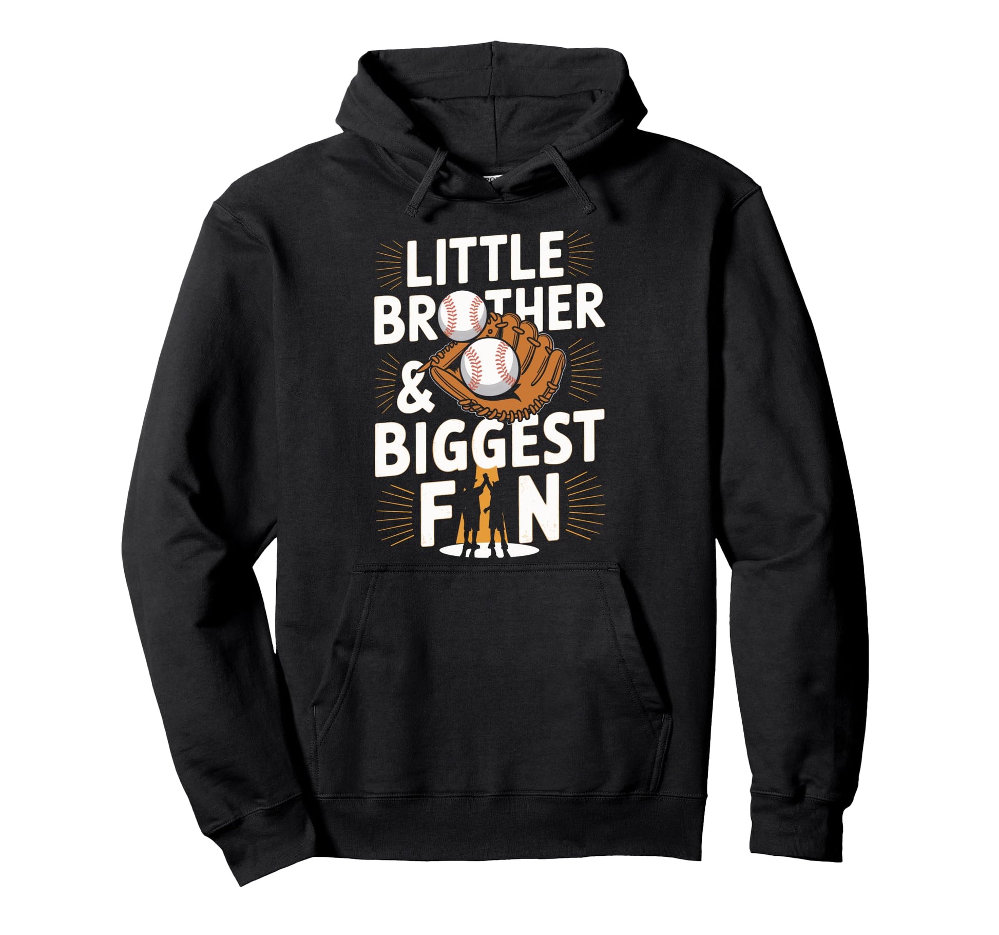 Funny Little Brother And Biggest Fan Hoodie - Unique Graphic Unisex - T-Shirt, Sweatshirt, Hoodie