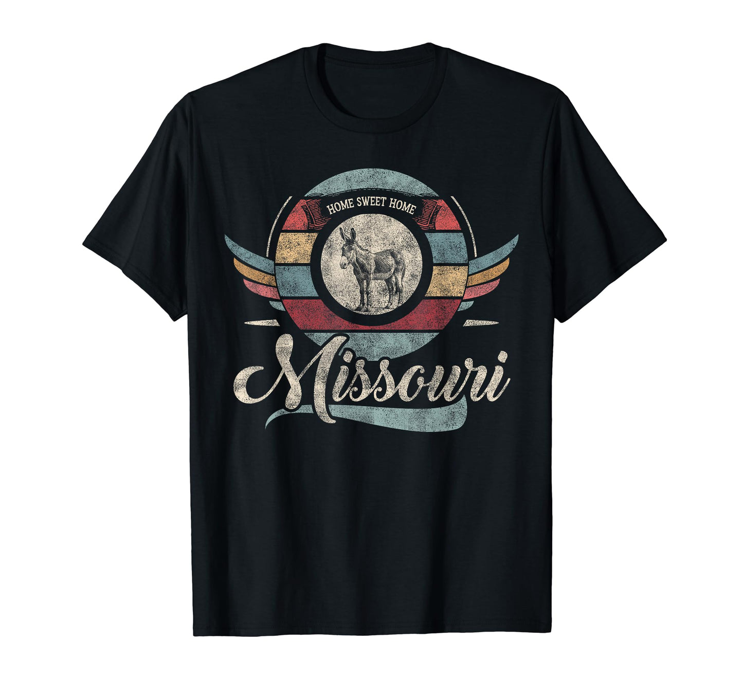 Missouri State Animal Mule Sweet Home T-Shirt - Custom Art Print Men Women - T-Shirt, Sweatshirt, Hoodie
