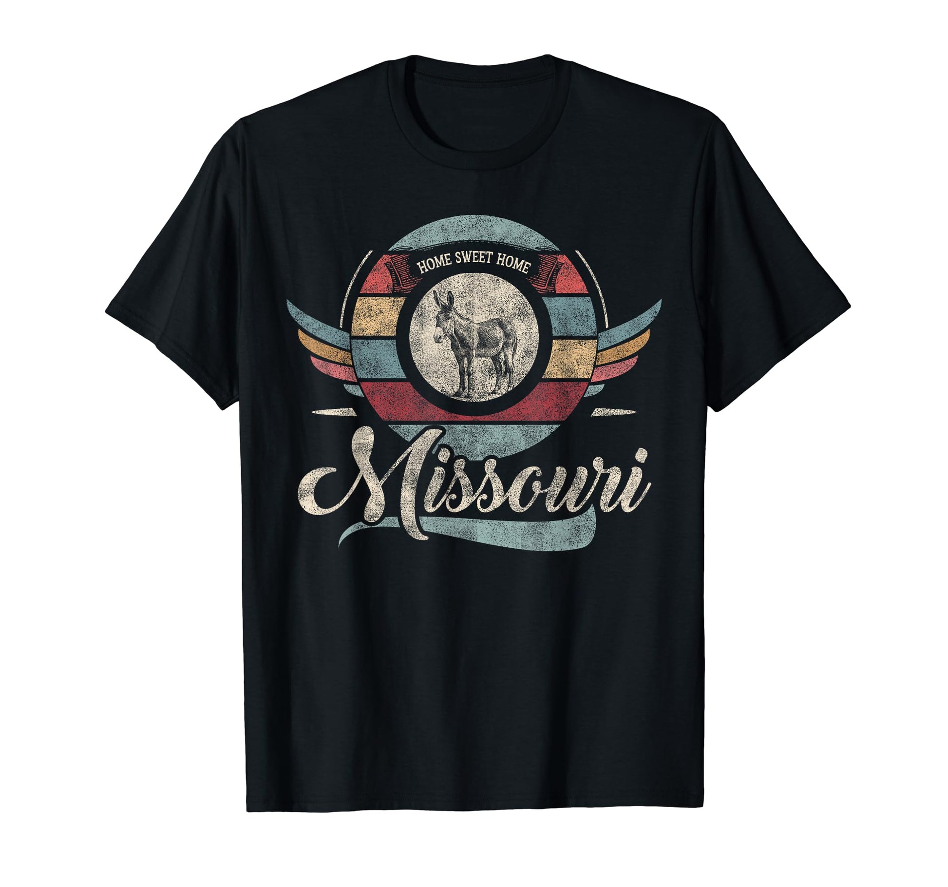 Missouri State Animal Mule Sweet Home T-Shirt - Custom Art Print Men Women - T-Shirt, Sweatshirt, Hoodie