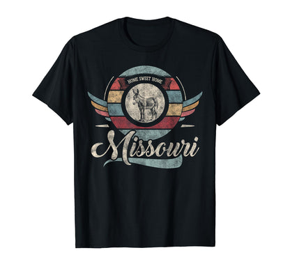 Missouri State Animal Mule Sweet Home T-Shirt - Custom Art Print Men Women - T-Shirt, Sweatshirt, Hoodie