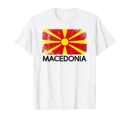 Macedonian Flag Made Macedonia Gift T-Shirt - Novelty Apparel Men Women - T-Shirt, Sweatshirt, Hoodie