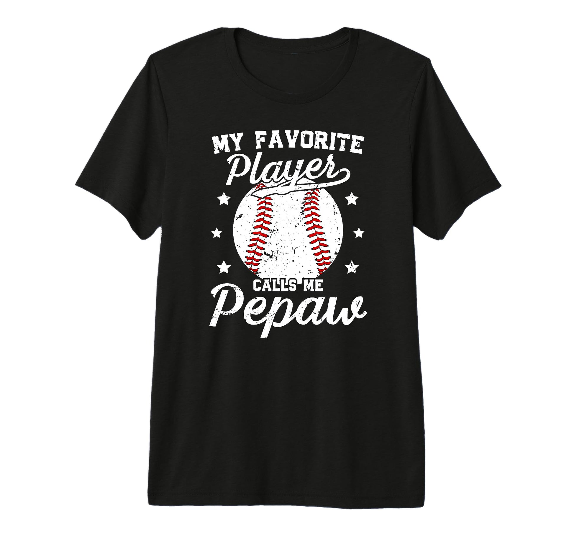 Mens My Favorite Baseball Player Pepaw T-Shirt - Trendy Graphic Unisex - T-Shirt, Sweatshirt, Hoodie