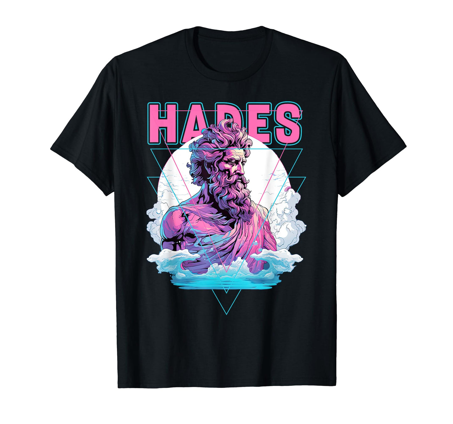 Greek God Hades Vaporwave Aesthetic T-Shirt - Unique Graphic Men Women - T-Shirt, Sweatshirt, Hoodie