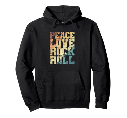 Musician Concert Guitar Bass Peace Hoodie - Fun Novelty Design for Adults - T-Shirt, Sweatshirt, Hoodie
