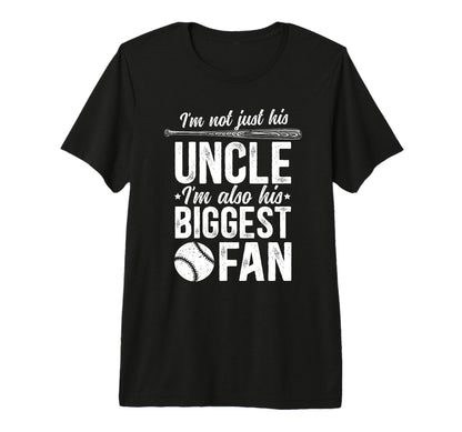 Mens His Biggest Fan Baseball Uncle T-Shirt - Unique Graphic Men Women - T-Shirt, Sweatshirt, Hoodie