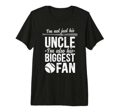 Mens His Biggest Fan Baseball Uncle T-Shirt - Unique Graphic Men Women - T-Shirt, Sweatshirt, Hoodie