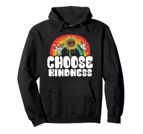 Positive Sunflower Rainbow Peace Hoodie - Streetwear Style Men Women - T-Shirt, Sweatshirt, Hoodie