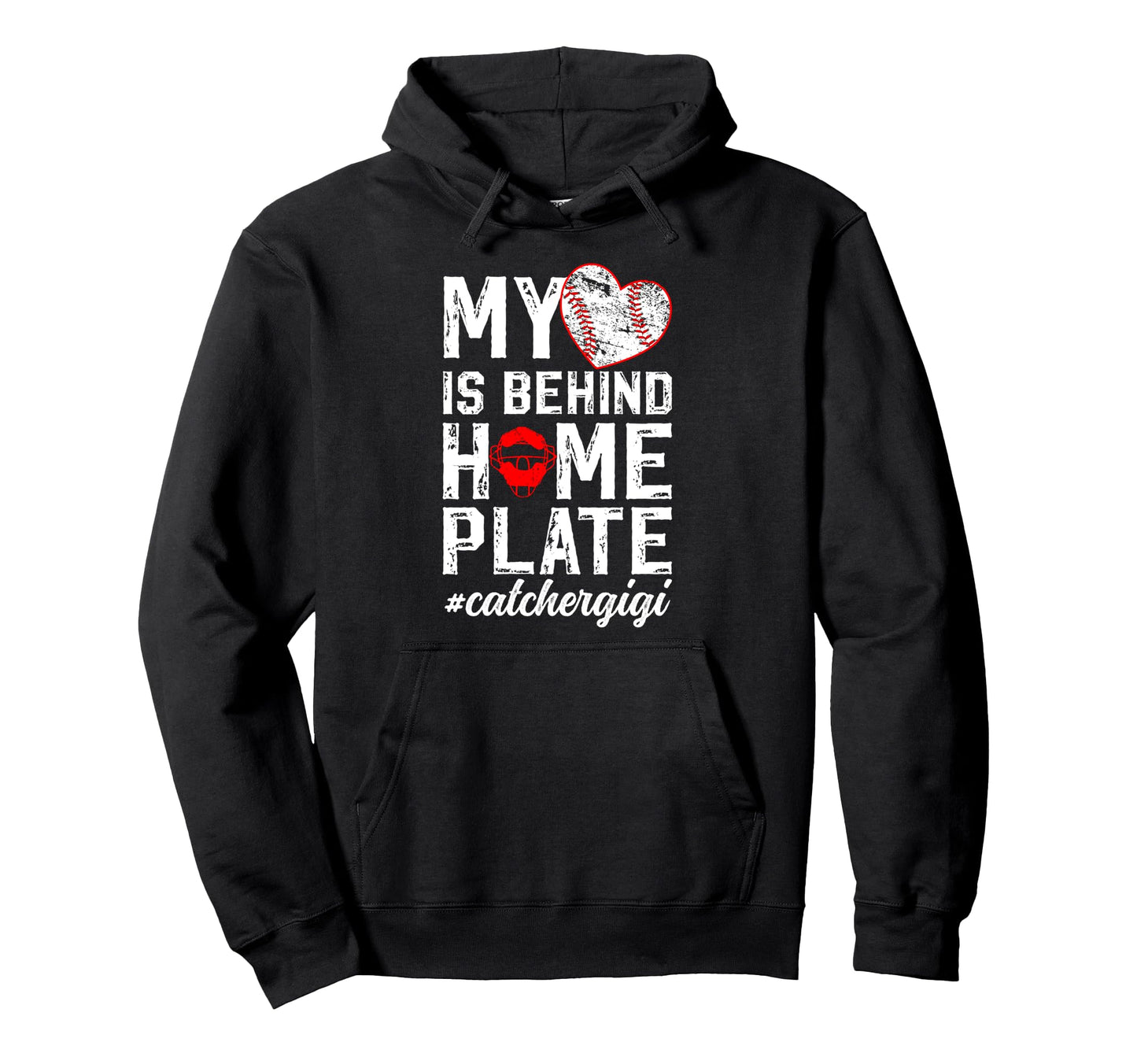 Proud Baseball Catcher Gigi Hoodie - Casual Everyday Wear Men Women - T-Shirt, Sweatshirt, Hoodie