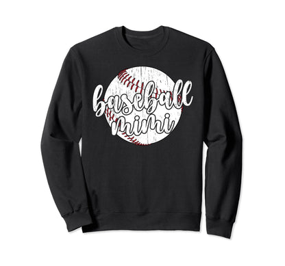 Baseball Mimi Grandma Best Mimi Sweatshirt - Unique Graphic for Adults - T-Shirt, Sweatshirt, Hoodie