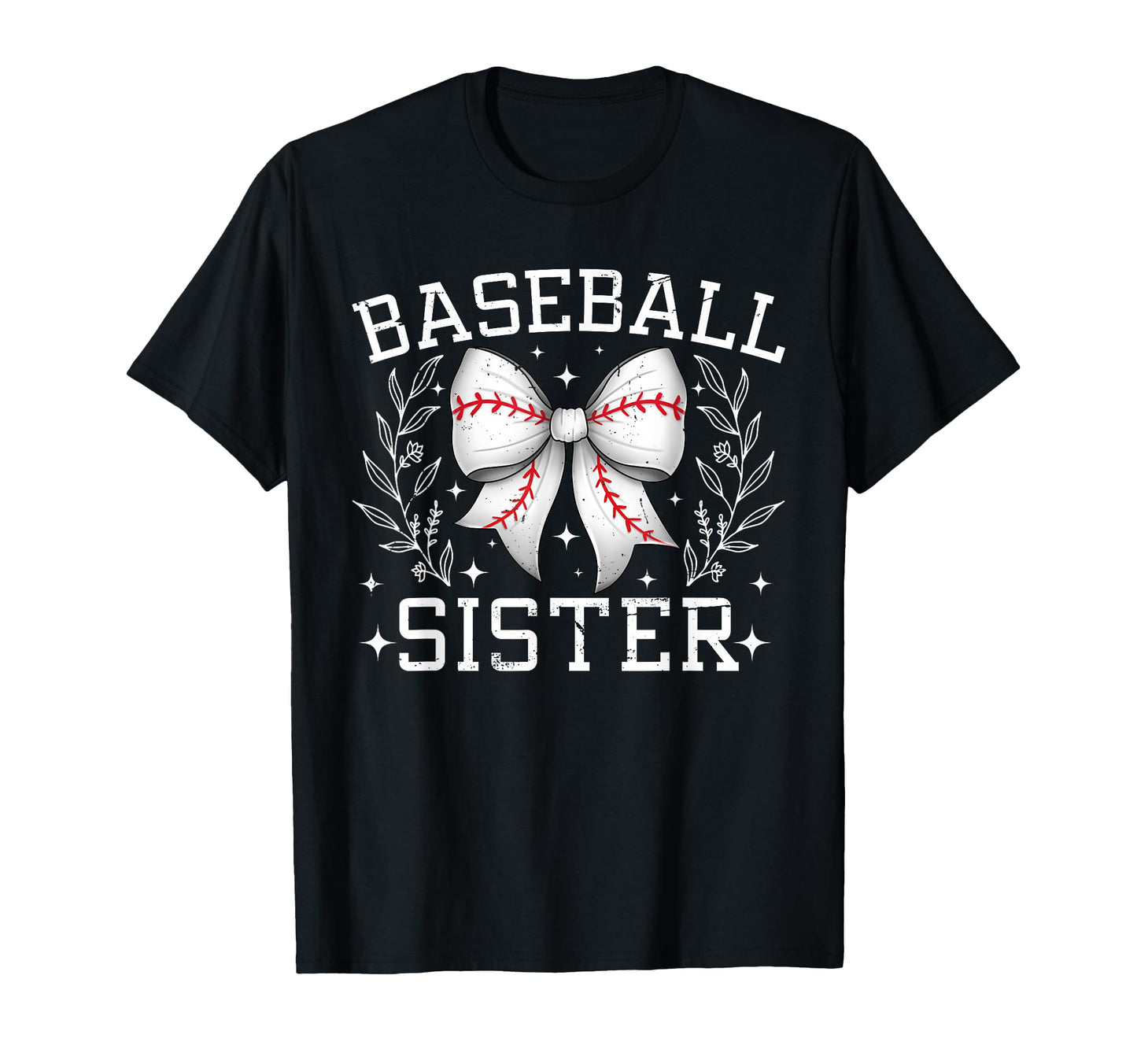Coquette Bow Baseball Sister Game Day T-Shirt - Custom Art Print for Adults - T-Shirt, Sweatshirt, Hoodie